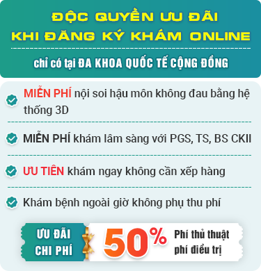 Ưu đãi đăng kí khám online